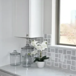 Arrangements & Greenery-Kirkland's Home Orchid Arrangement In Decorative Pot White