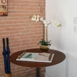 Arrangements & Greenery-Kirkland's Home Orchid Arrangement In Gold Pot White/Gold