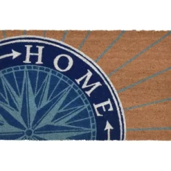 Doormats-Kirkland's Home Ornate Art Deco Rubber Doormat, 36X24 In. Black