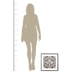 Wall Plaques-Kirkland's Home Ornate Carved Wood Tile Framed Wall Plaque White/Brown