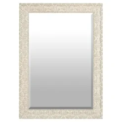 Framed Mirrors-Kirkland's Home Ornate Ivory Framed Mirror, 30.5X42.5 In.