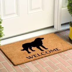 Doormats-Kirkland's Home Ornate Penelope Durable Rubber Doormat, 30X18 In. Black