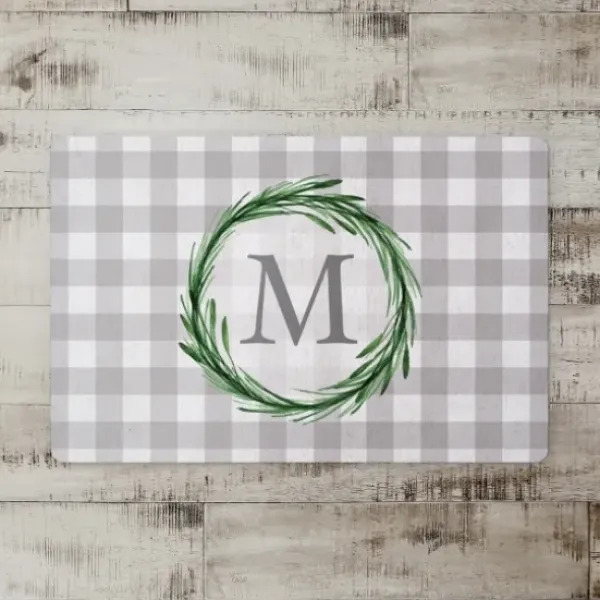Kitchen & Floor Mats-Kirkland's Home Our Nest Kitchen Mat Gray/White