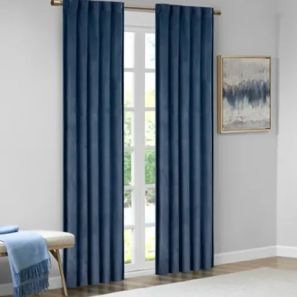 Curtains & Drapes-Kirkland's Home Out Curtain Panel Set, 84 In. Black