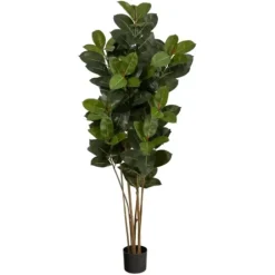 Trees & Topiaries-Kirkland's Home Outdoor Oak Tree In Black Nursery Planter