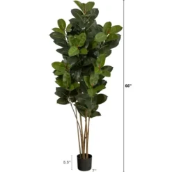 Trees & Topiaries-Kirkland's Home Outdoor Oak Tree In Black Nursery Planter