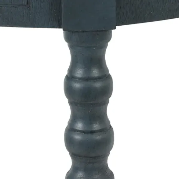 Accent & End Tables-Kirkland's Home Oval Antique Navy Accent Table Blue
