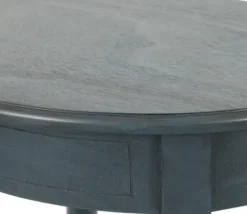 Accent & End Tables-Kirkland's Home Oval Antique Navy Accent Table Blue