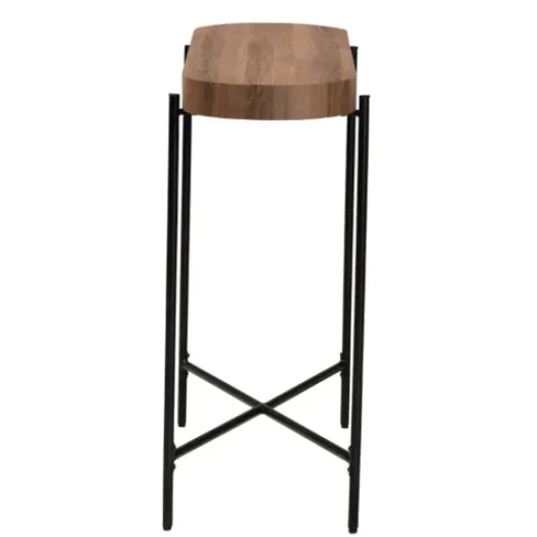 Console Tables-Kirkland's Home Oval Light Wood X Base Console Table Brown