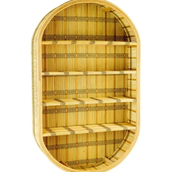 Shelves-Kirkland's Home Oval Rattan Wall Shelf