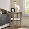 Nightstands-Kirkland's Home Oval Wooden Nightstand