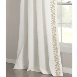 Curtains & Drapes-Kirkland's Home Oxford Navy Thermal Curtain Panel Set, 108 In. Blue