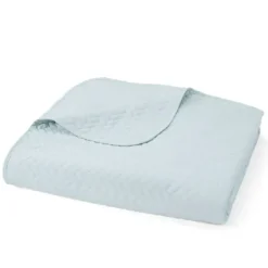 Bedspreads & Coverlets-Kirkland's Home Pale Herring 3-Pc. Queen Quilted Coverlet Set Blue