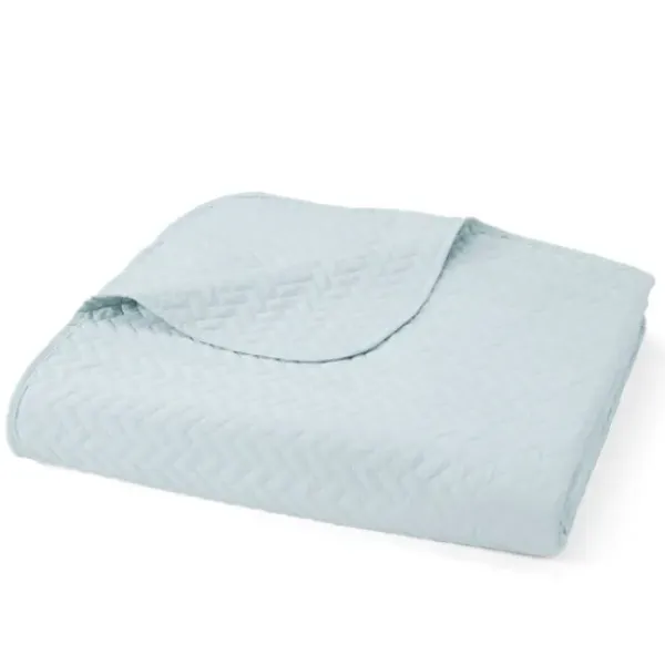 Bedspreads & Coverlets-Kirkland's Home Pale Herring 3-Pc. Queen Quilted Coverlet Set Blue