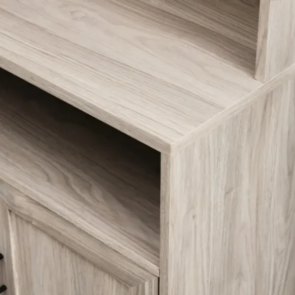 Bookshelves-Kirkland's Home Pale Wooden Willow Storage Bookcase