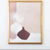 Framed Art-Kirkland's Home Palmettos And Pots Framed Art Print Pink