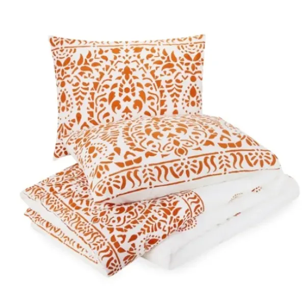 Comforters-Kirkland's Home Paloma King 3-Pc. Comforter Set Orange