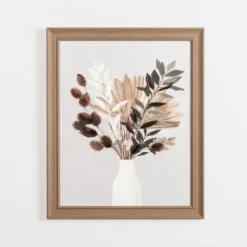 Framed Art-Kirkland's Home Pampas Bouquet I Framed Art Print White/Multi