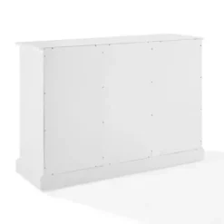 Cabinets & Sideboards-Kirkland's Home Paneled 3-Door Sideboard Cabinet White