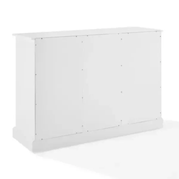 Cabinets & Sideboards-Kirkland's Home Paneled 3-Door Sideboard Cabinet White