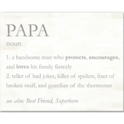 Wall Quotes & Signs-Kirkland's Home Papa Definition Wall Plaque Gray/White