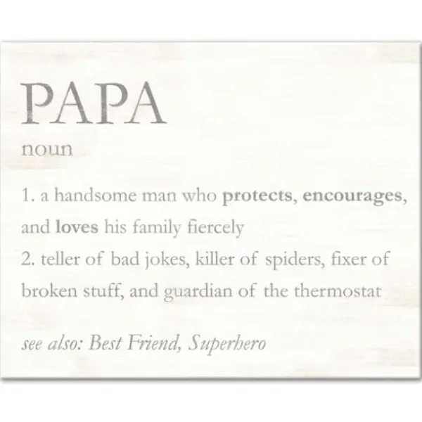 Wall Quotes & Signs-Kirkland's Home Papa Definition Wall Plaque Gray/White
