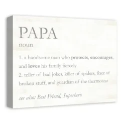 Wall Quotes & Signs-Kirkland's Home Papa Definition Wall Plaque Gray/White
