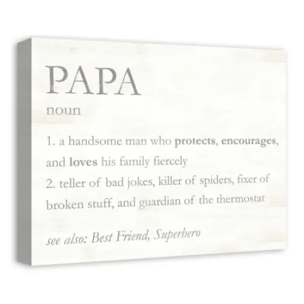 Wall Quotes & Signs-Kirkland's Home Papa Definition Wall Plaque Gray/White