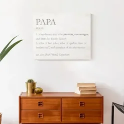 Wall Quotes & Signs-Kirkland's Home Papa Definition Wall Plaque Gray/White