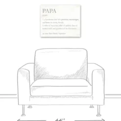 Wall Quotes & Signs-Kirkland's Home Papa Definition Wall Plaque Gray/White