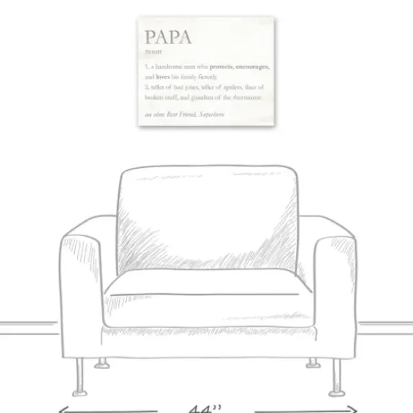 Wall Quotes & Signs-Kirkland's Home Papa Definition Wall Plaque Gray/White