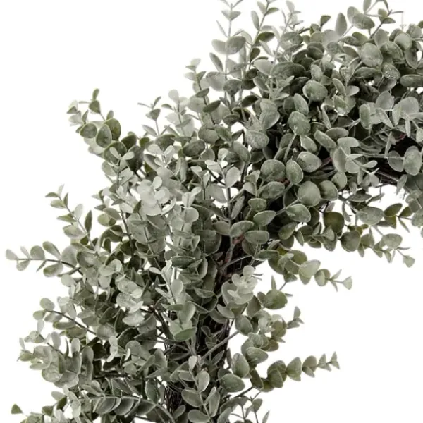 Wreaths-Kirkland's Home Parvafolia Eucalyptus Spiral Wreath Green