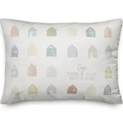 Pillows-Kirkland's Home Pastel Gigi House Into Home Accent Pillow White/Multi
