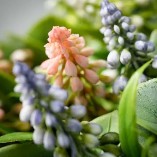Stems & Bouquets-Kirkland's Home Pastel Grape Hyacinth Bundles, Set Of 3 Green/White/Pink/Purple