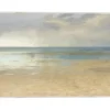 Canvas Art-Kirkland's Home Pastel Seascape Framed Canvas Art Print Blue/Gray/Tan