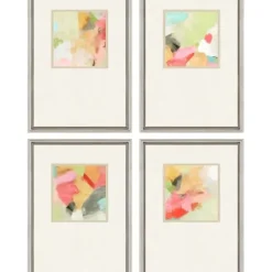 Framed Art-Kirkland's Home Pastel Splash Framed Art Prints, Set Of 4 Multi
