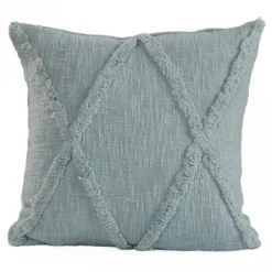 Pillows-Kirkland's Home Pastel Tufted Diamond Pillow, 18 In. Blue