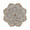 Wall Plaques-Kirkland's Home Patina Finish Metal Flower Large Wall Plaque Gray