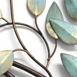 Wall Plaques-Kirkland's Home Patina Tree Branch Wall Plaque Brown/Green/Gold