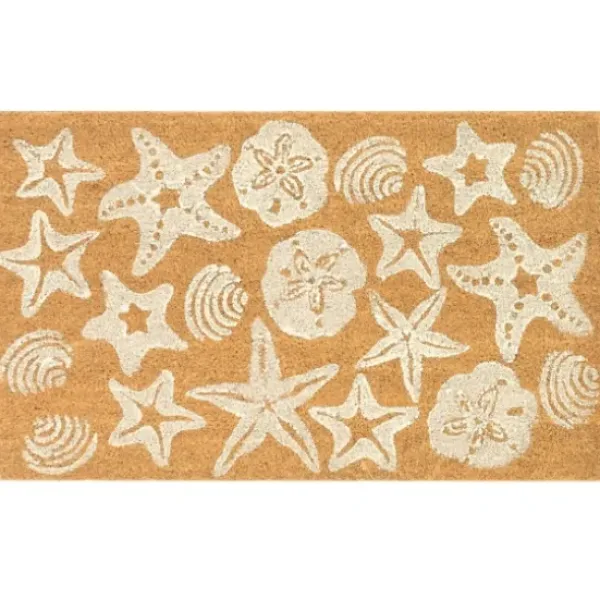 Doormats-Kirkland's Home Patterned Pineapples Home Coir Doormat Ivory/Black/Multi