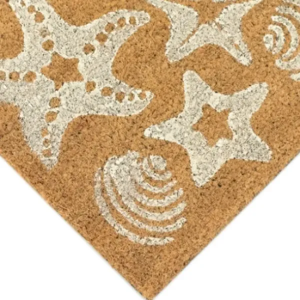 Doormats-Kirkland's Home Patterned Pineapples Home Coir Doormat Ivory/Black/Multi