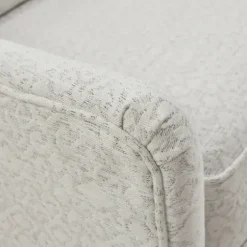 Accent Chairs-Kirkland's Home Patterned Upholstered Swivel Glider Chair White