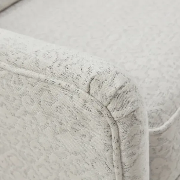 Accent Chairs-Kirkland's Home Patterned Upholstered Swivel Glider Chair White