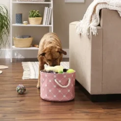 Baskets & Boxes-Kirkland's Home Paw Trellis Rectangle Basket, 16 In. Black