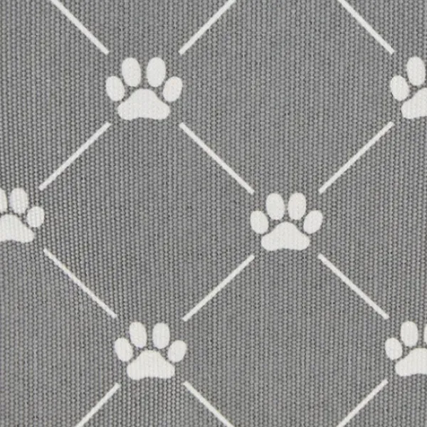 Baskets & Boxes-Kirkland's Home Paw Trellis Round Basket, 12 In. Gray