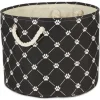 Baskets & Boxes-Kirkland's Home Paw Trellis Round Basket, 15 In. Black