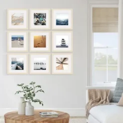 Gallery Wall Frames-Kirkland's Home 9-Pc. Gallery Wall Picture Frame Set, 8X8 Ivory