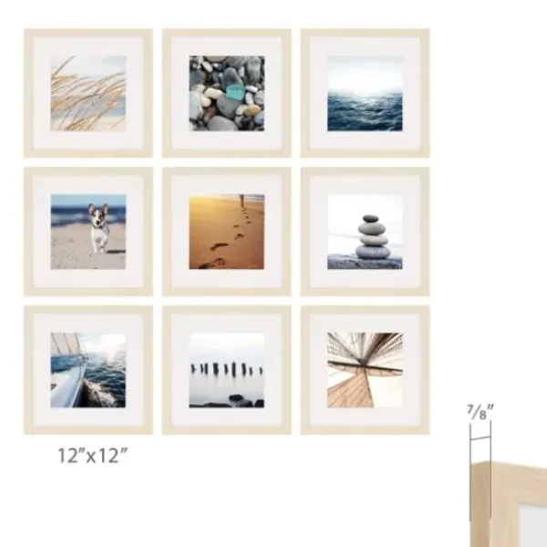 Gallery Wall Frames-Kirkland's Home 9-Pc. Gallery Wall Picture Frame Set, 8X8 Ivory