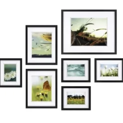 Gallery Wall Frames-Kirkland's Home 7-Pc. Matted Gallery Wall Picture Frame Set Black
