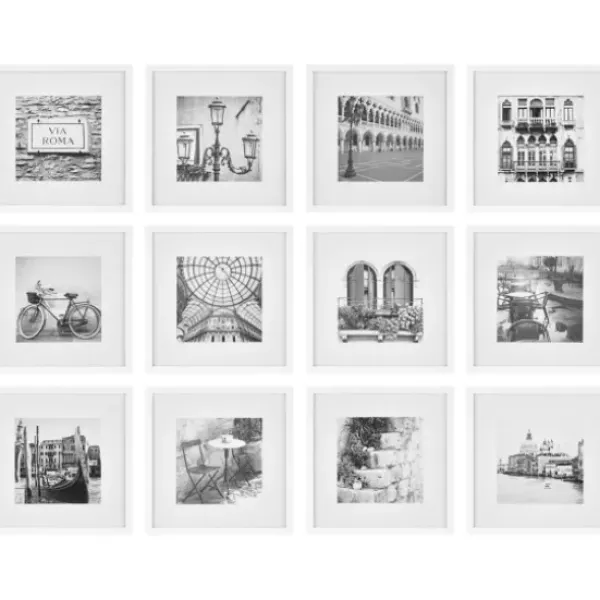 Gallery Wall Frames-Kirkland's Home 12-Pc. Square Gallery Wall Picture Frame Set White